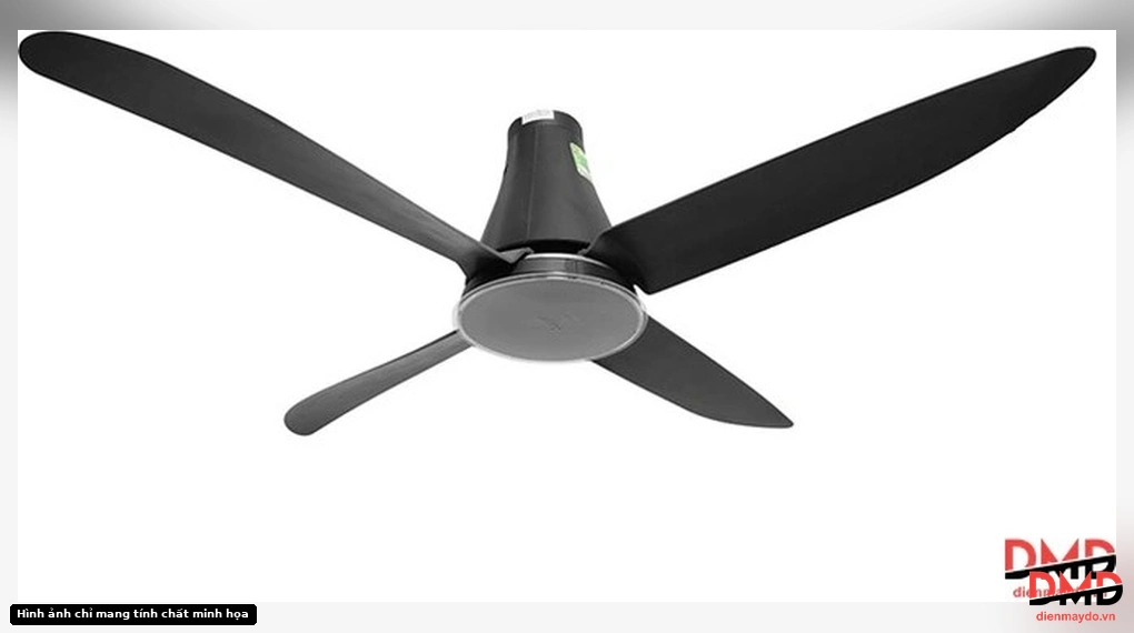 Góc nhìn từ dưới lên của Quạt trần Mitsubishi Electric 4 cánh C56-RA4 64W