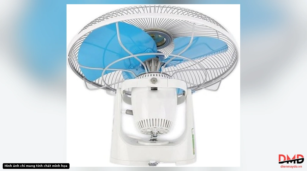 Back view of Quạt trần đảo Panasonic 3 cánh F-409QB 45W showing motor housing