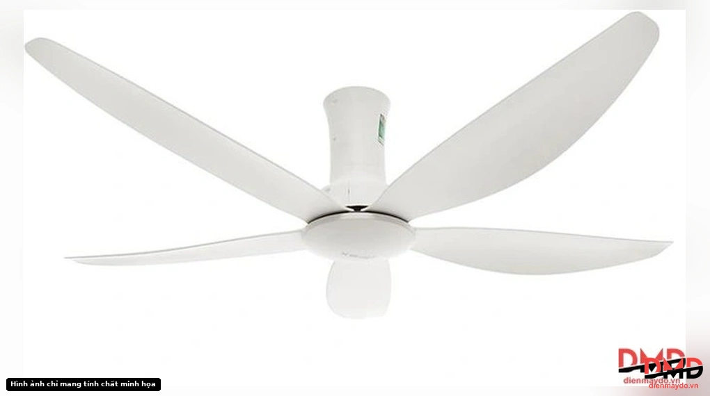 Low angle view of Quạt trần Sunhouse 5 cánh APF7669W 60W