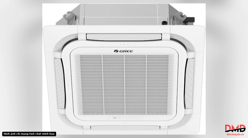 Front view of Điều hòa Gree Inverter 2 HP GCC18S6IA ceiling cassette indoor unit