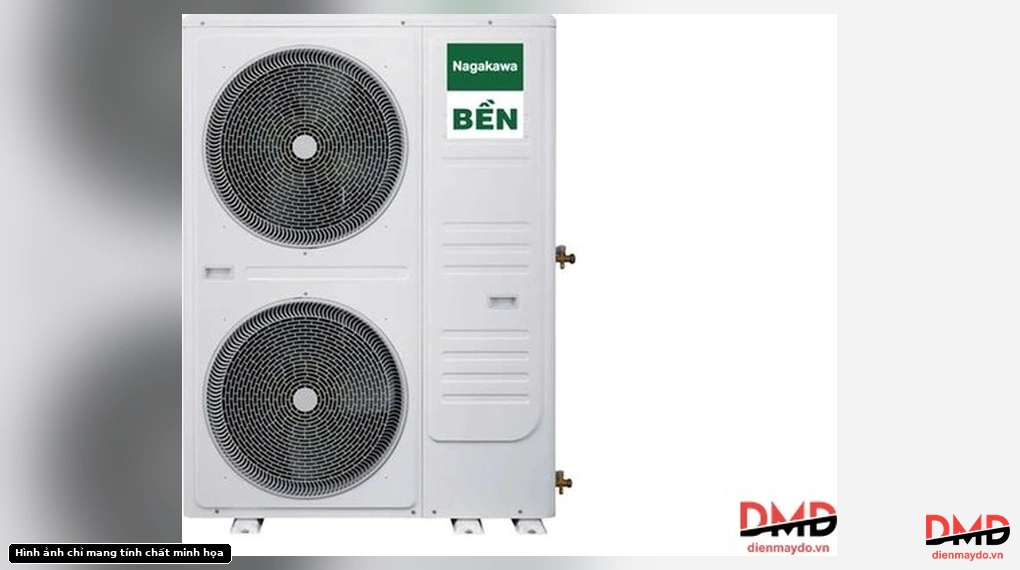 Front view of the outdoor unit for Điều hòa Nagakawa 11 HP NP-C100R1T36