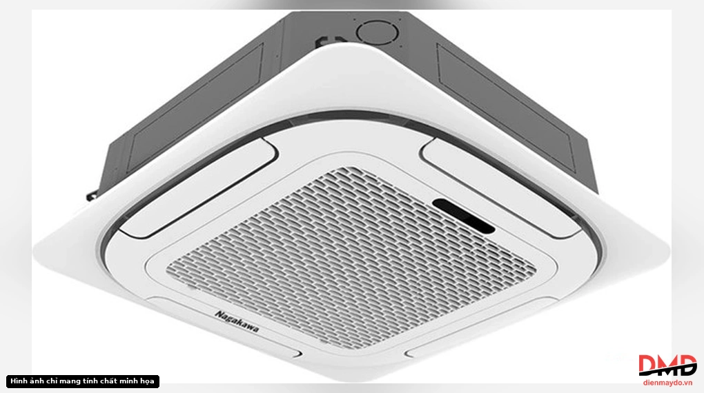 Điều hòa Nagakawa 2 HP NT-C18R1T20 indoor cassette unit angled view