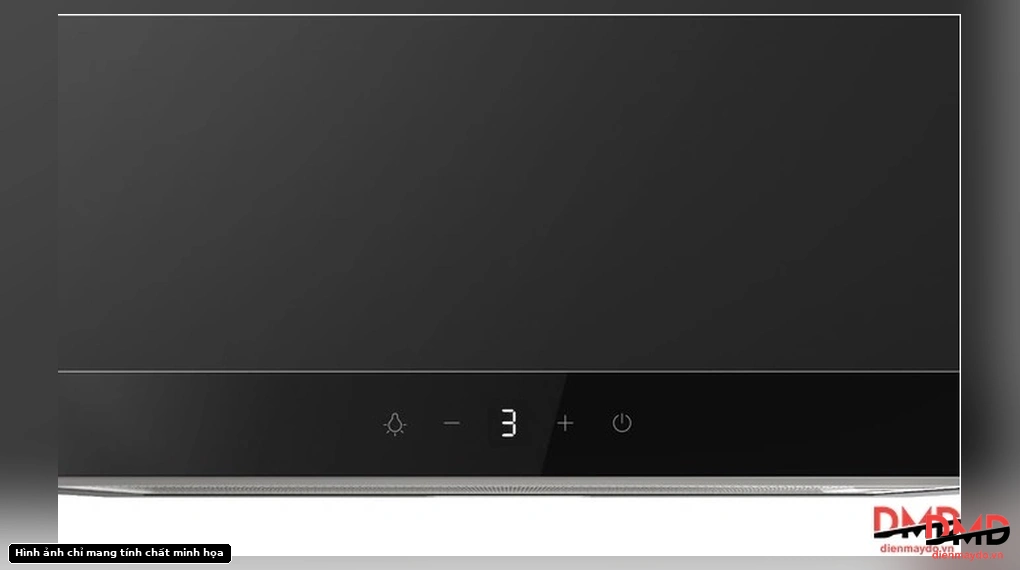 Close-up of the touch control panel on Máy hút mùi Panasonic FV-UX6AEBYUE