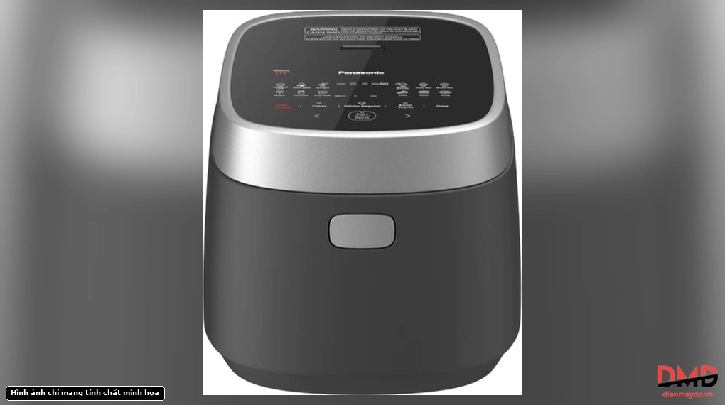 Front-top view of Nồi cơm điện cao tần Panasonic SR-HN151KRA 1,5 lít focusing on control panel layout