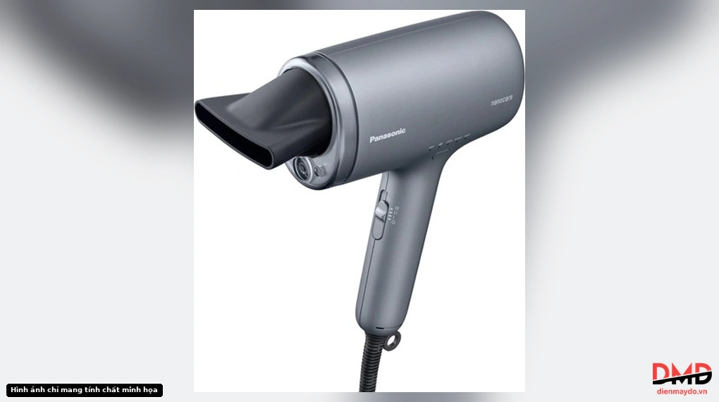 Angled view with concentrator nozzle of Máy sấy tóc Panasonic EH-NA9M-H645 1600W