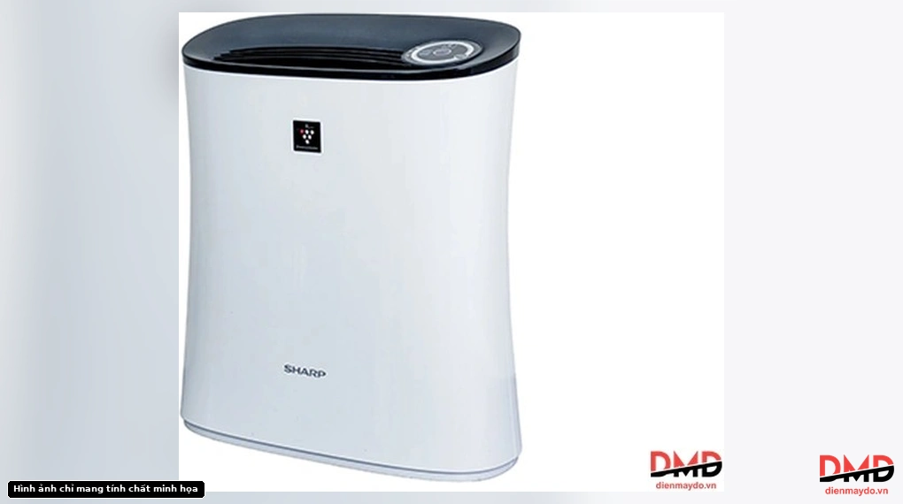 Angled front view of Máy lọc không khí Sharp FP-FE33V-B 51W