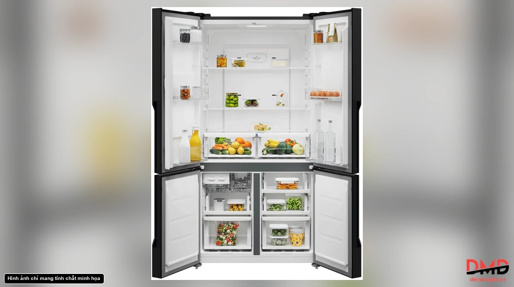 Các khoang bảo quản thực phẩm bên trong tủ lạnh Multi Door