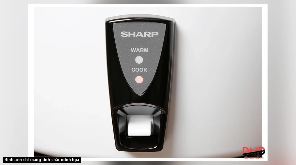 Cần gạt và đèn báo của nồi cơm điện Sharp KSH-D55V