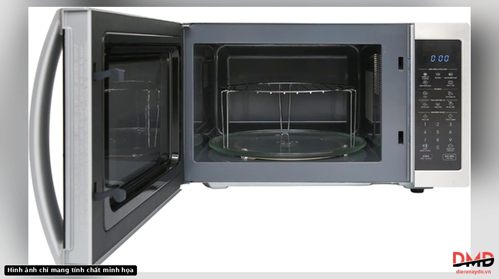 Khoang lò và vỉ nướng của Sharp R-G52XVN-ST 25 lít