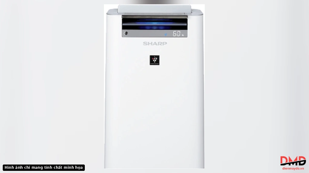 Phần trên và cửa gió của máy lọc không khí tạo ẩm Sharp KC-G50EV-W