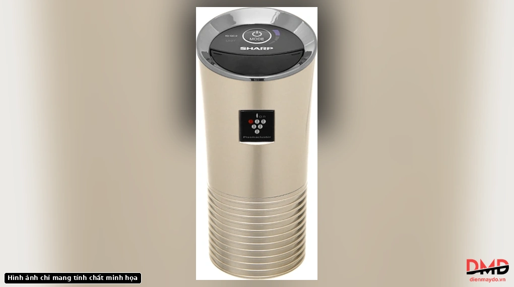Máy tạo ion Sharp IG-GC2E-N màu vàng nhìn tổng thể