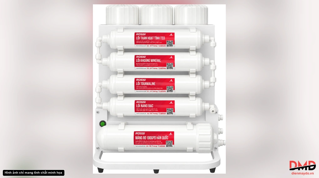 Máy lọc nước RO Rossi Blanc 8 lõi âm tủ