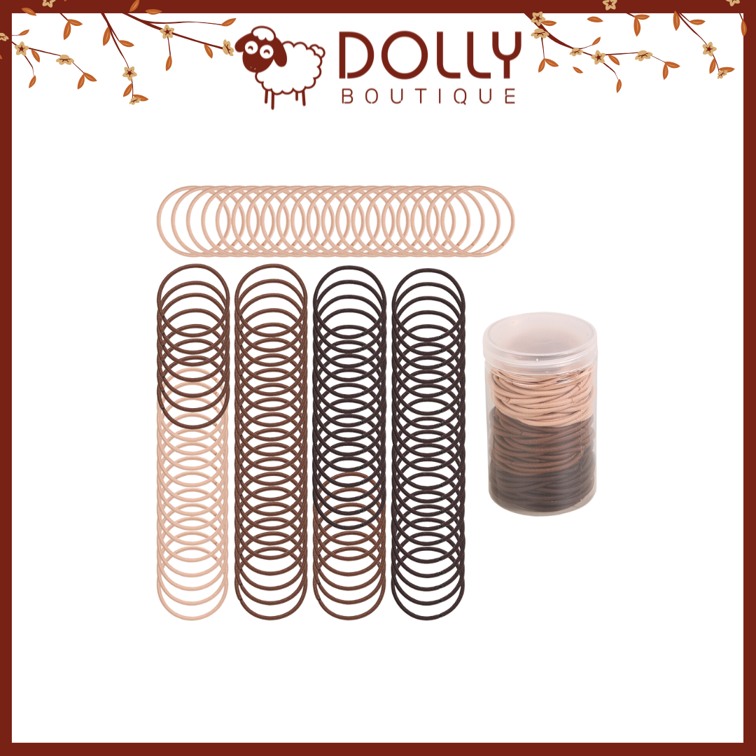 Set 10 Dây Cột Tóc Đơn Giản, Ngẫu Nhiên Thiết Kế Tóc