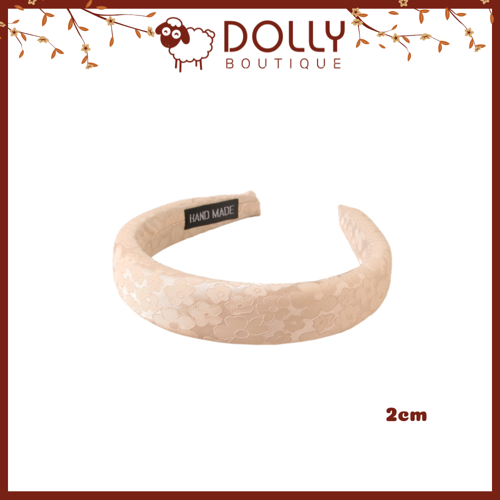Cài Băng Đô Size 2 cm Chất Liệu Gấm Hoa phong cách Cổ Truyền