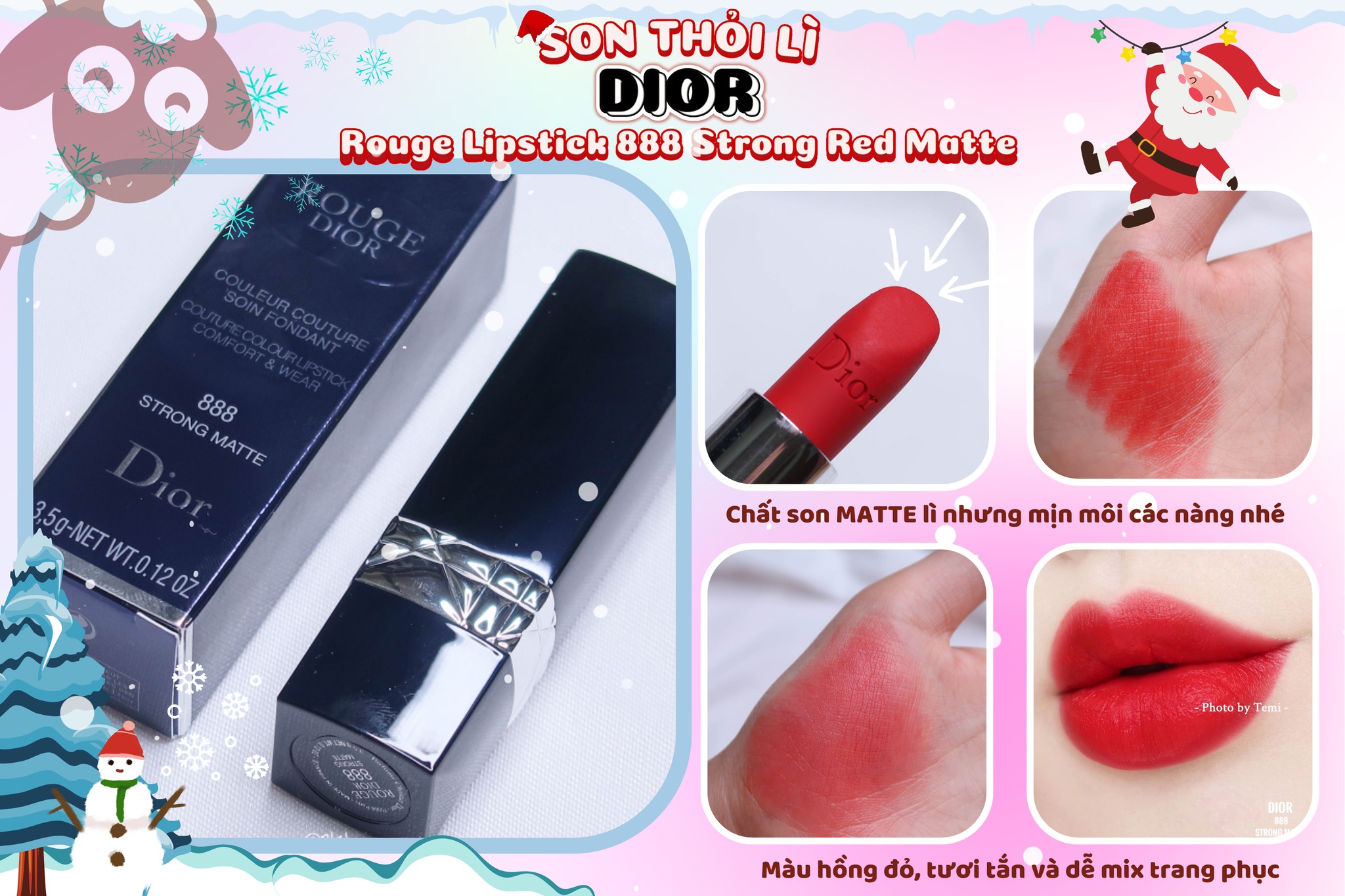 Son Dior Rouge 888 Strong Matte