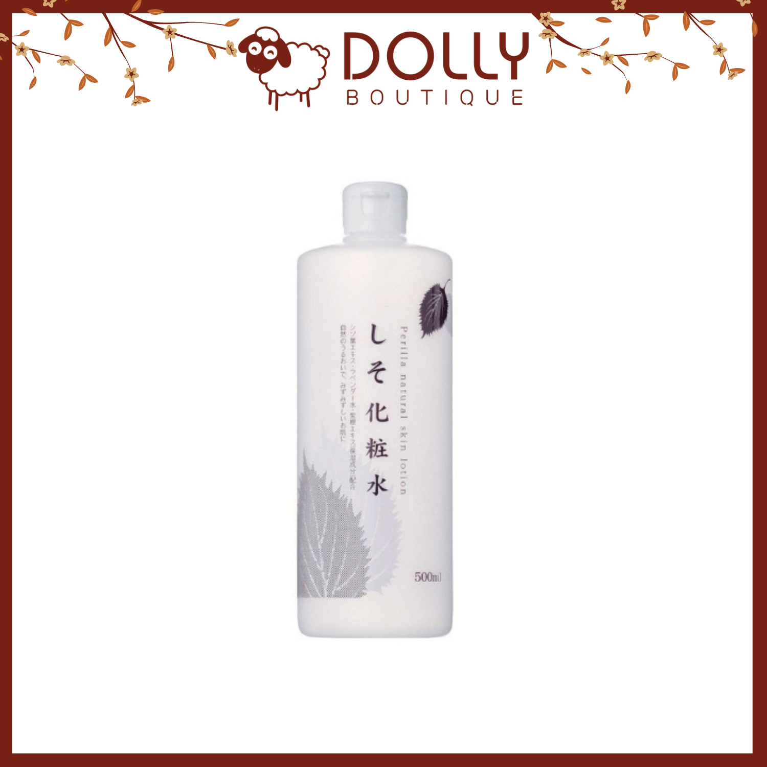 Nước Hoa Hồng Tía Tô Chinoshio Shiso Perilla Natural Skin Lotion 500ml NK
