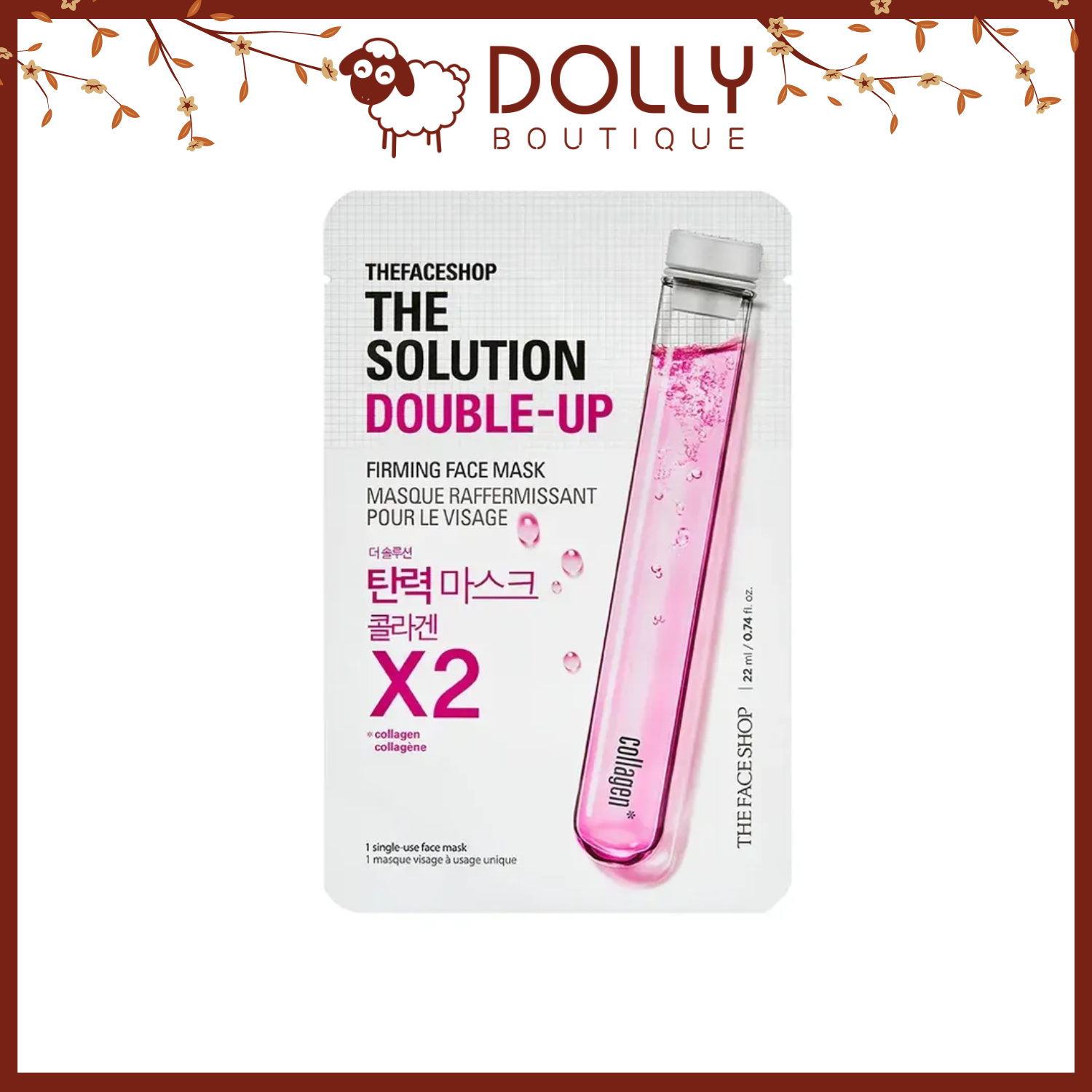 Mặt Nạ Giấy TFS The Solution Double Up Firming Face Mask