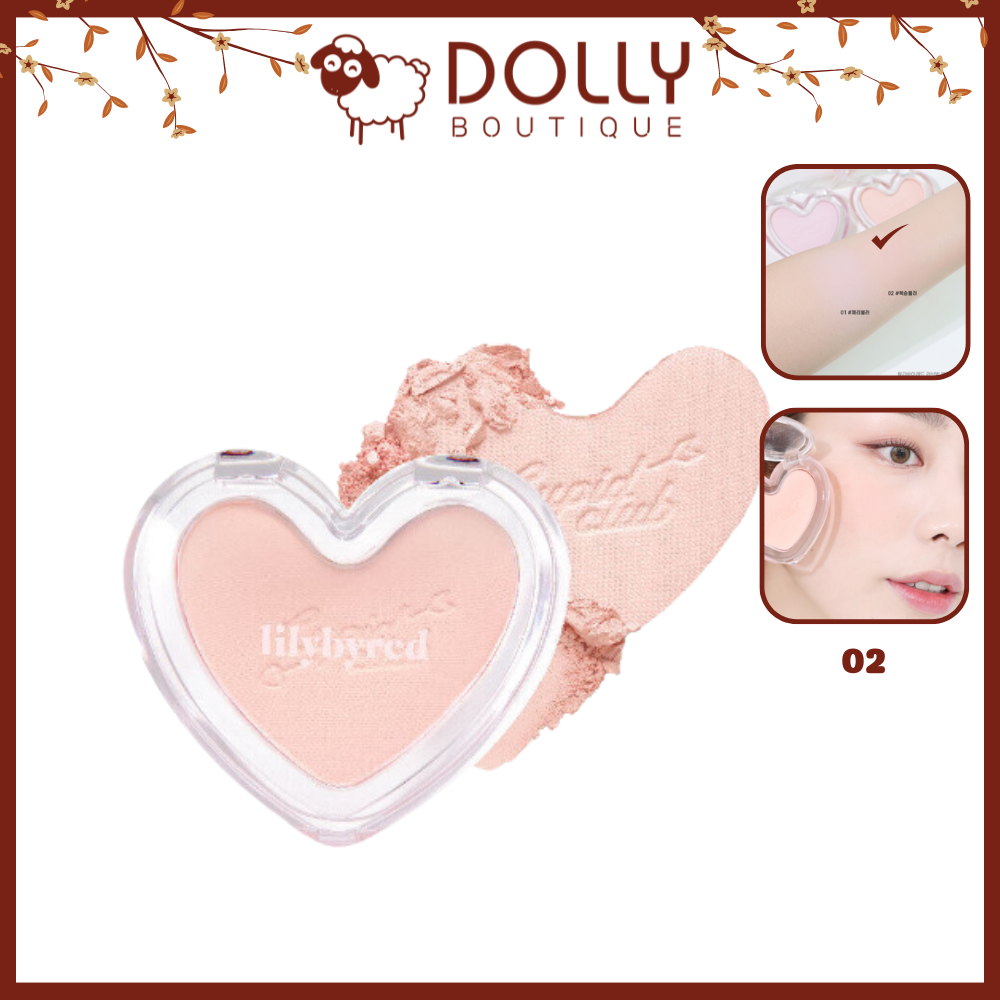 Phấn Má Hồng Lilybyred Luv Beam Blur Cheek Cupid Club #02 Blurry Peach ( Hồng Cam Đào ) - 4.3g
