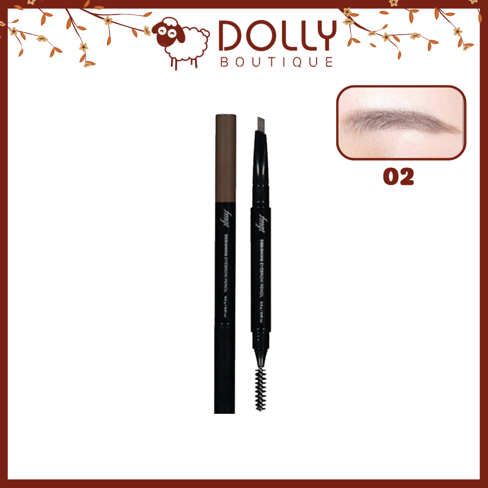 Chì Kẻ Mày The Face Shop Designing Eyebrow Pencil 02 Gray Brown