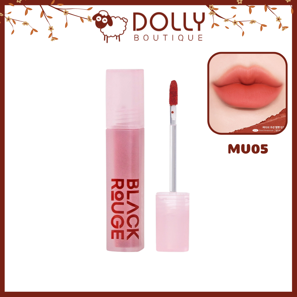 Son Kem Lì Black Rouge Muddish Cushion Velvet #MV05 Dried Persimmon ( Nâu Cam Đất ) - 4g