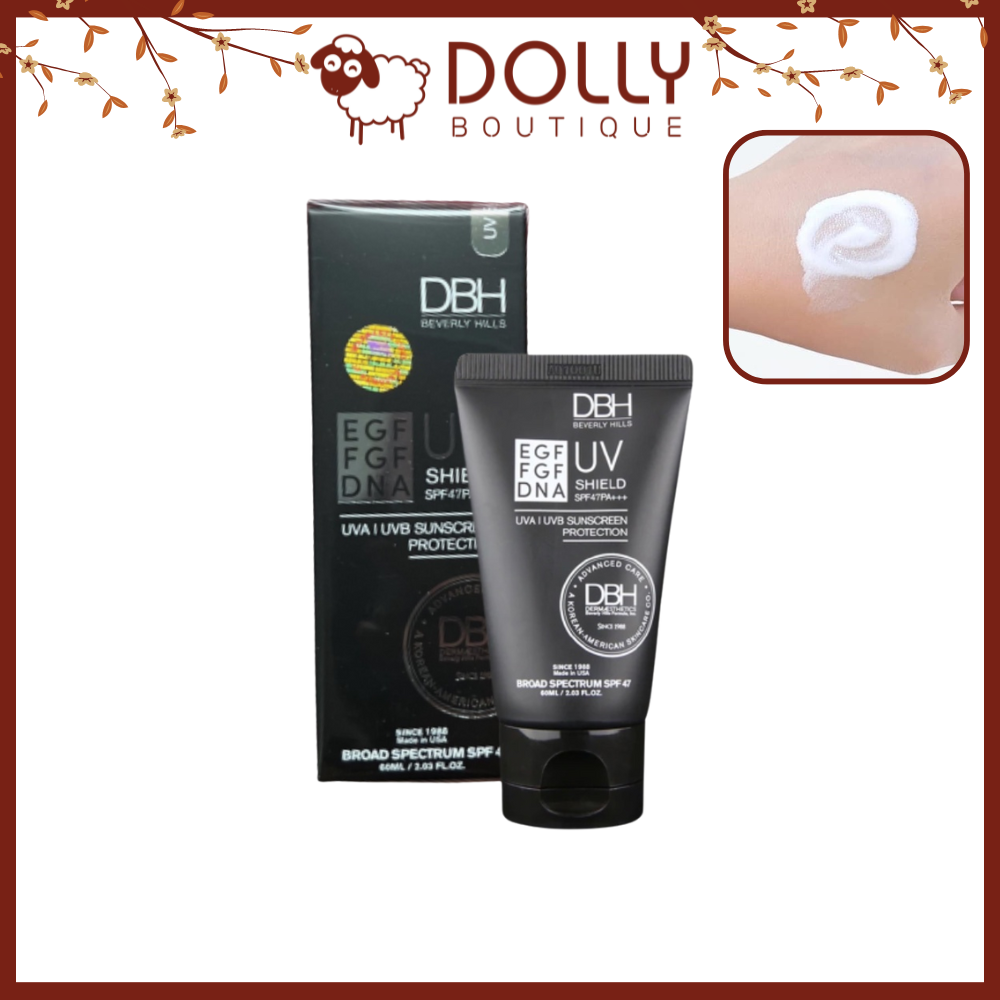 Kem chống nắng DBH EGF UV SHIELD SPF47+ PA +++ 60ml NK