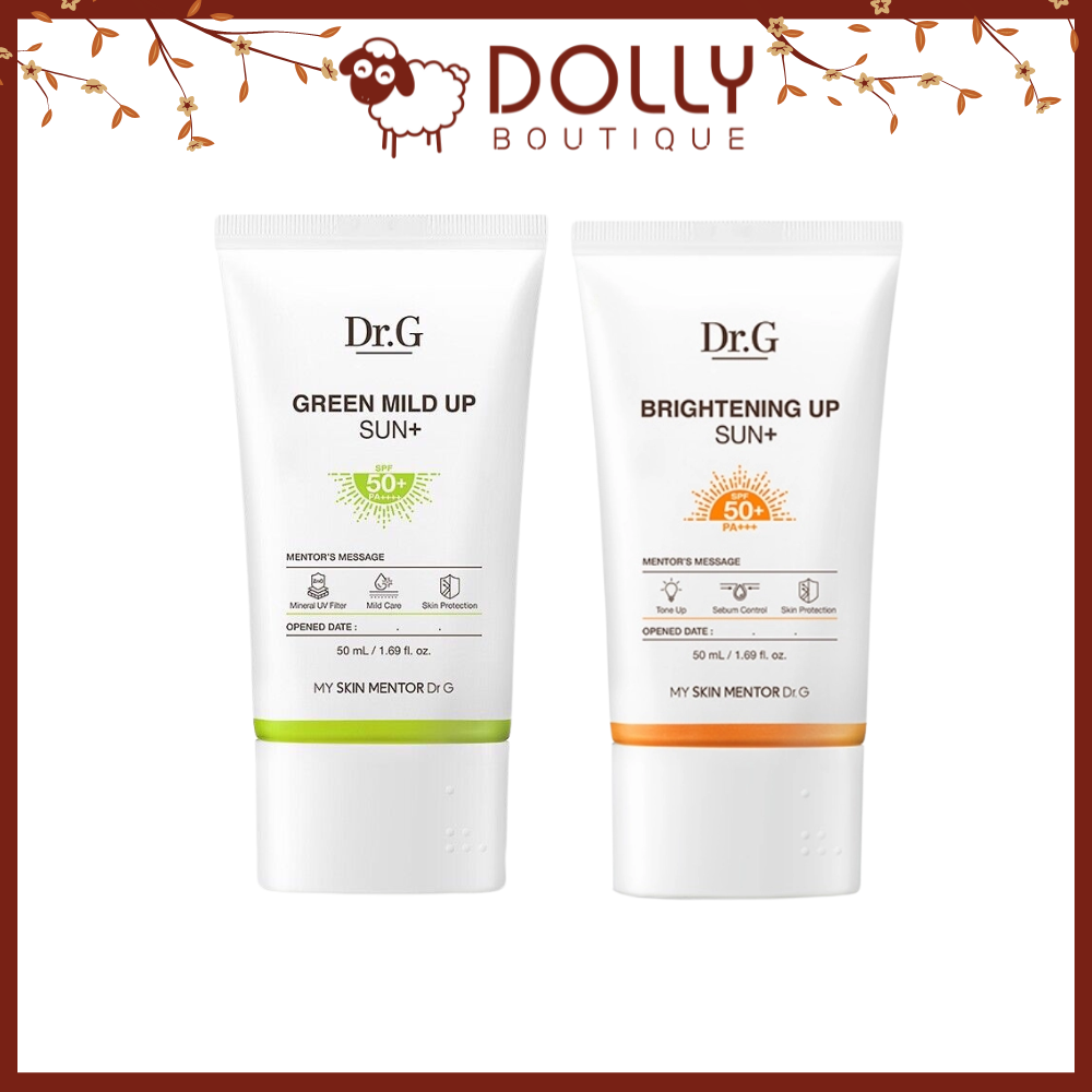 Kem Chống Nắng Dr.G Brightening Up Sun & Green Mild Up Sun+ SPF50+ 50ml NK