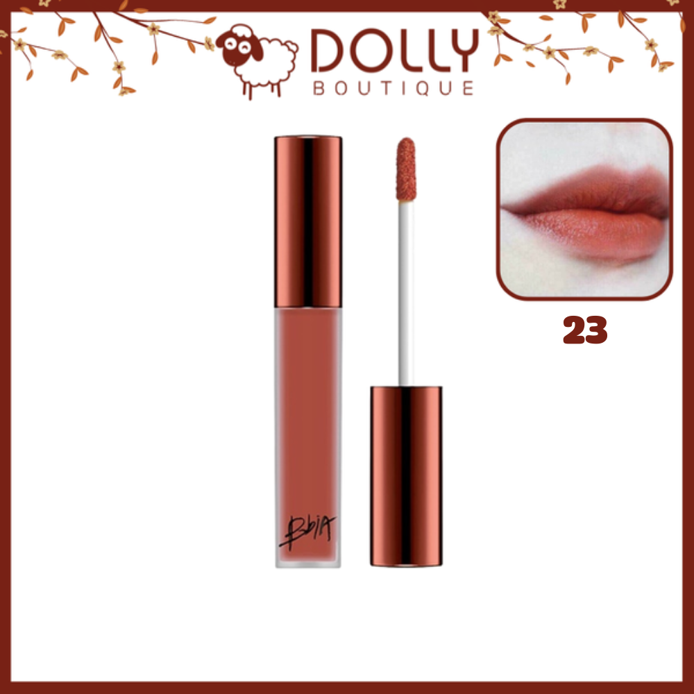 Son Kem Bbia Last Velvet Lip Tint 23 Romantic Note Cam Cháy Đất