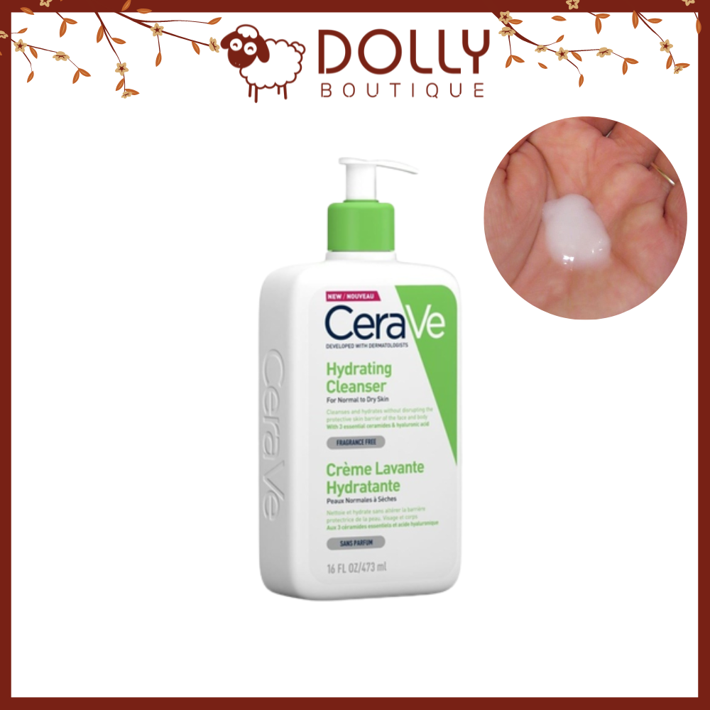Sữa Rửa Mặt Da Khô Cerave Hydrating Facial Cleanser 473ml