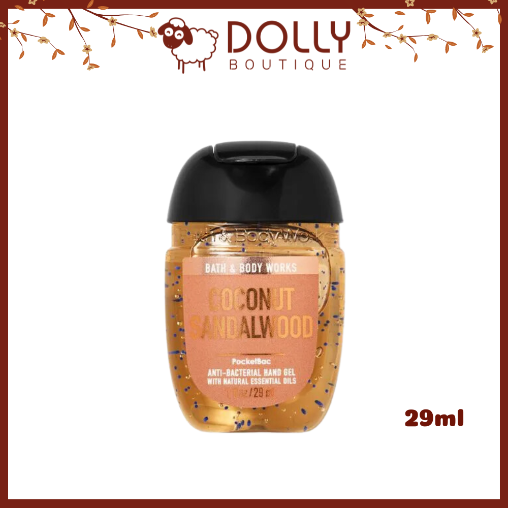 Gel Rửa Tay Khô Bath and Body Works Coconut Sandalwood Pocketbac Hand Gel 29ml