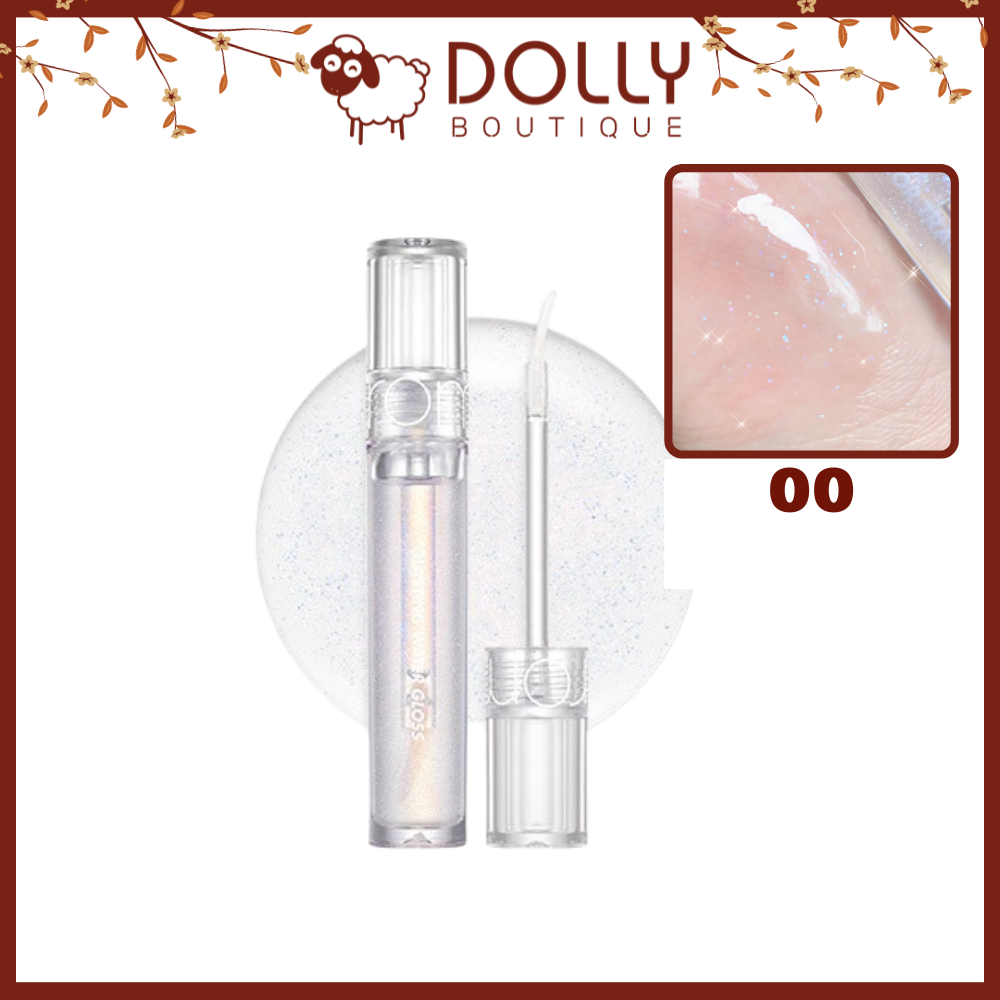 Son Kem Dạng Tint Bóng Nhũ Romand Glasting Water Gloss 4g #00 Meteor Track (Không Màu)