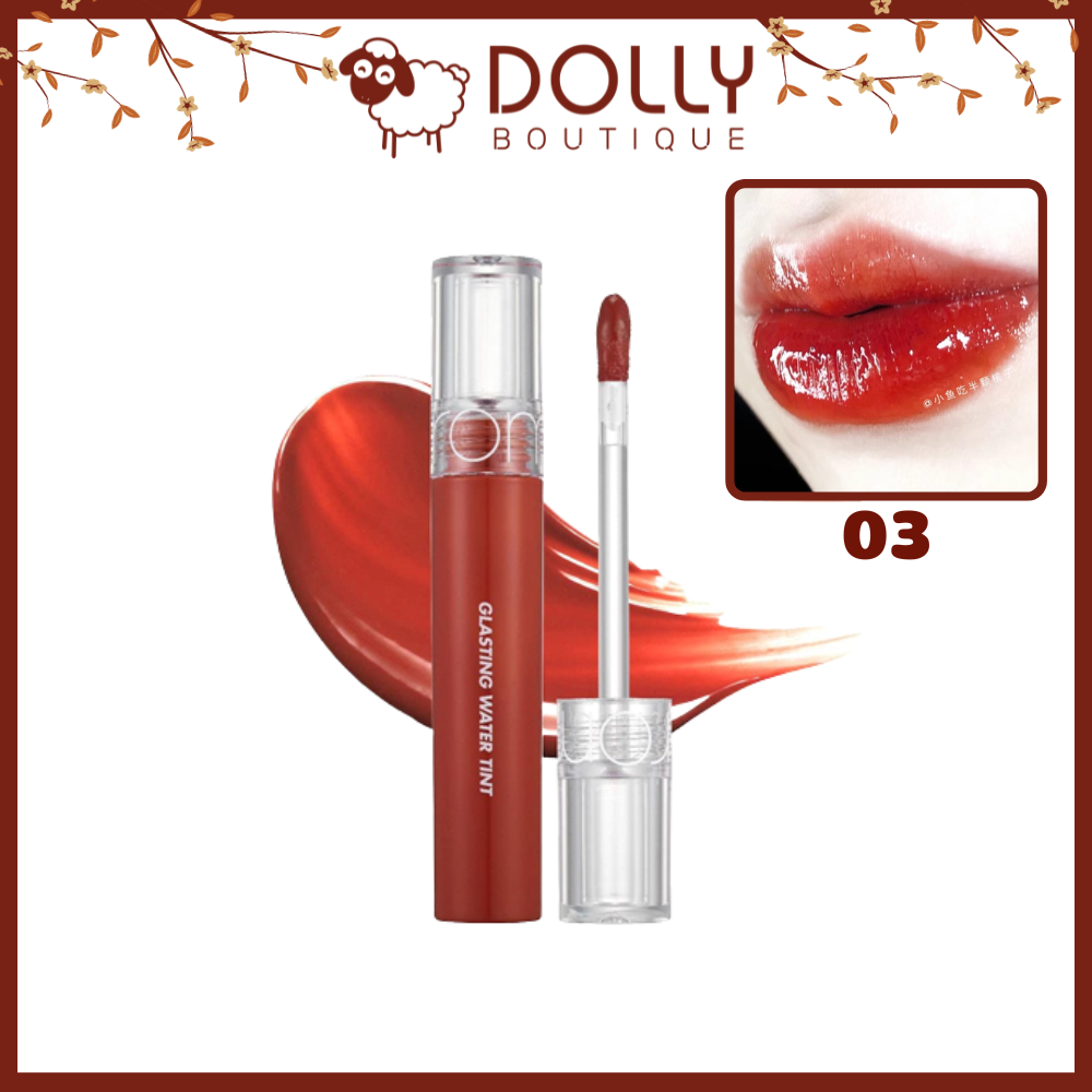 Son Tint Bóng Romand Glasting Water Tint #03 Brick River ( Màu Đỏ Gạch ) - 4g