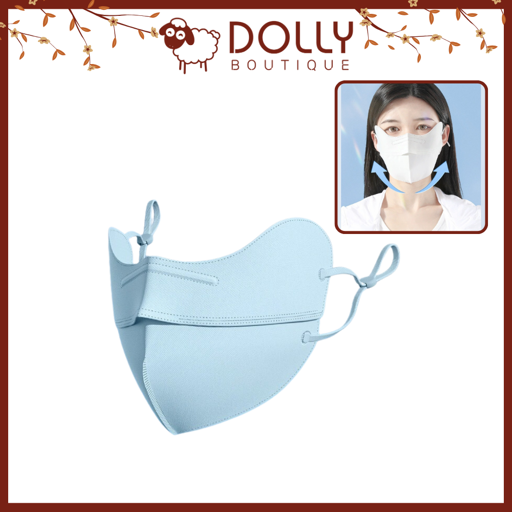 Khẩu Trang 5D Chống Nắng Ice Silk Sun Protection 50+ - Xanh