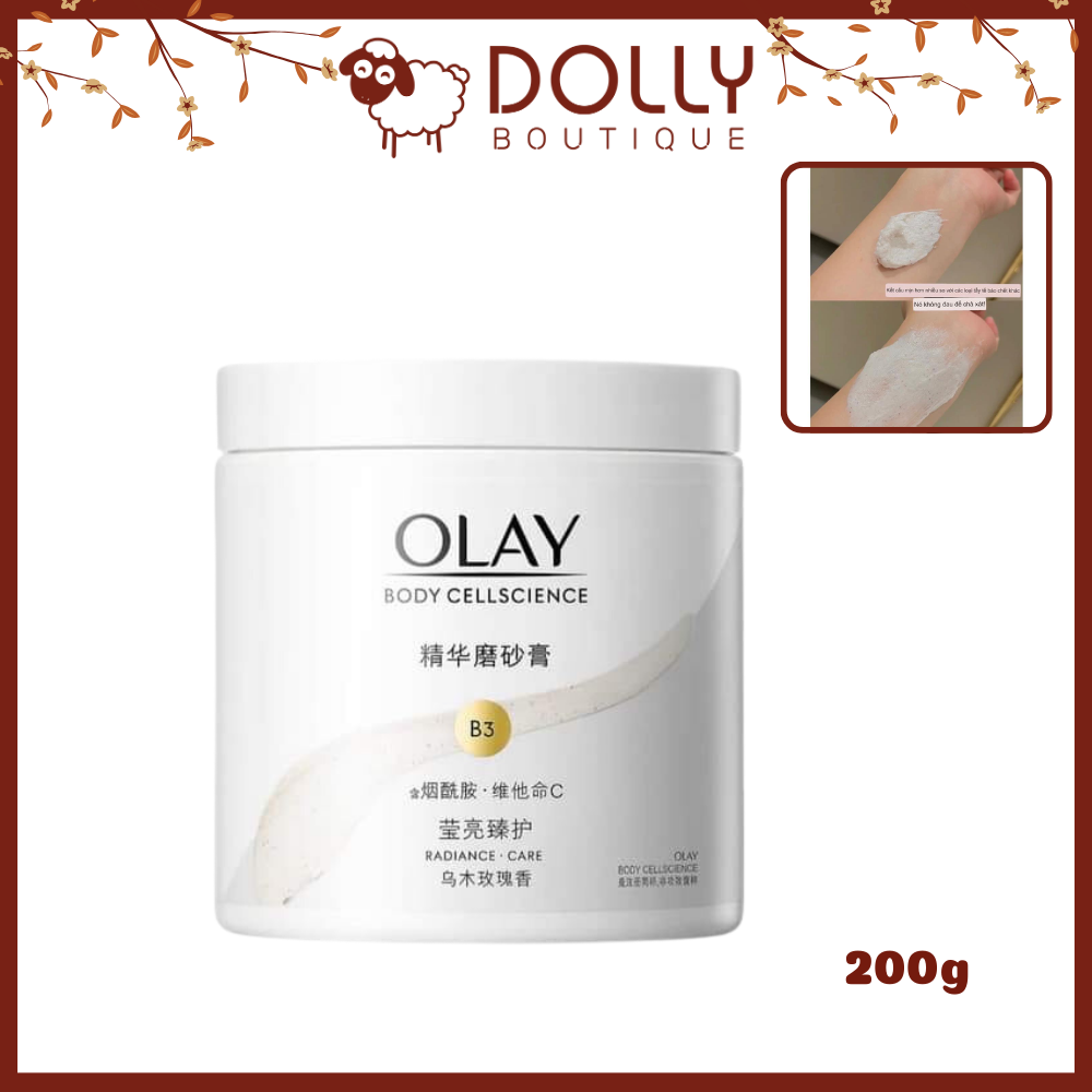 Tẩy Tế Bào Chết OLAY Body Cellscience B3+Vitamin C Radiance Care - 200g