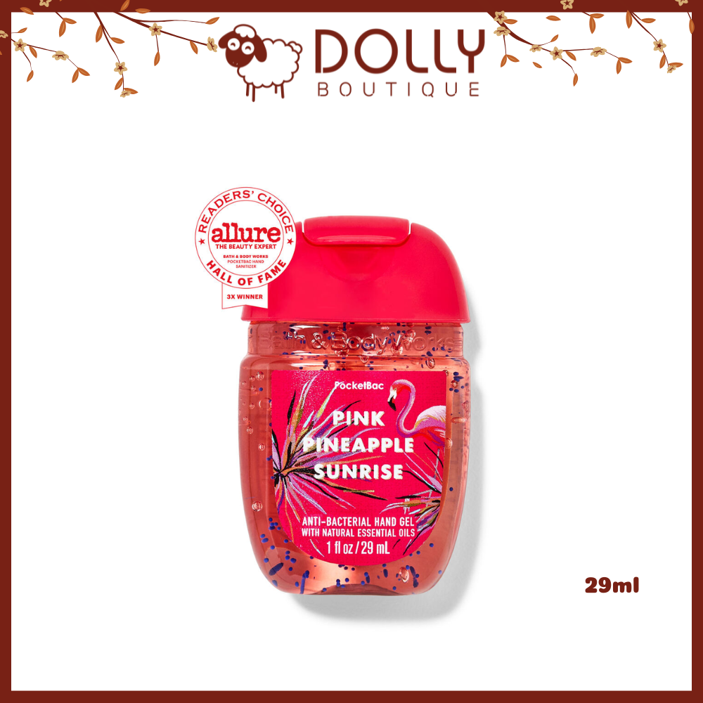 Gel Rửa Tay Khô Bath & Body Works Pink Pineapple Sunrise Hand Gel 29ml