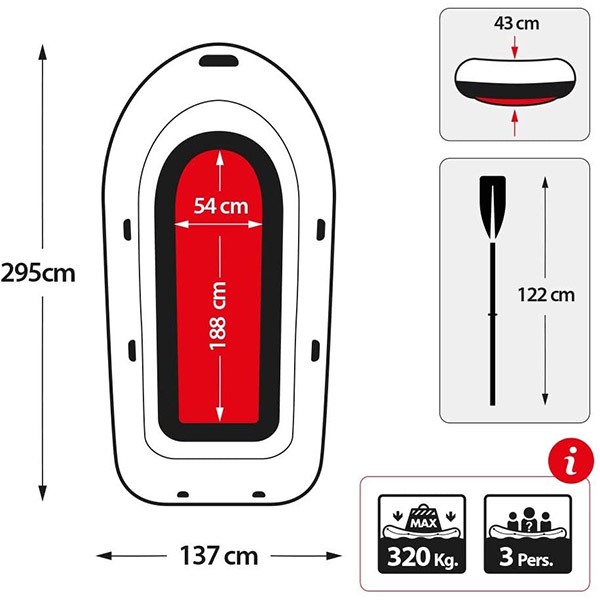 Thuyền bơm hơi Challenger 3 người INTEX 68370