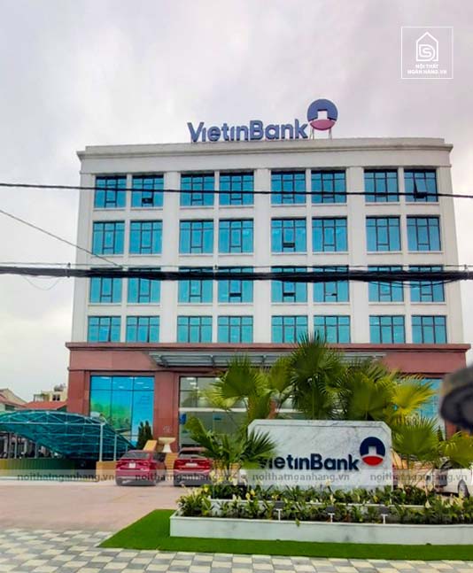 Nội thất, biển bảng quảng cáo theo tiêu chuẩn vật liệu 3M cho Chi nhánh Vietinbank Thành phố Vinh