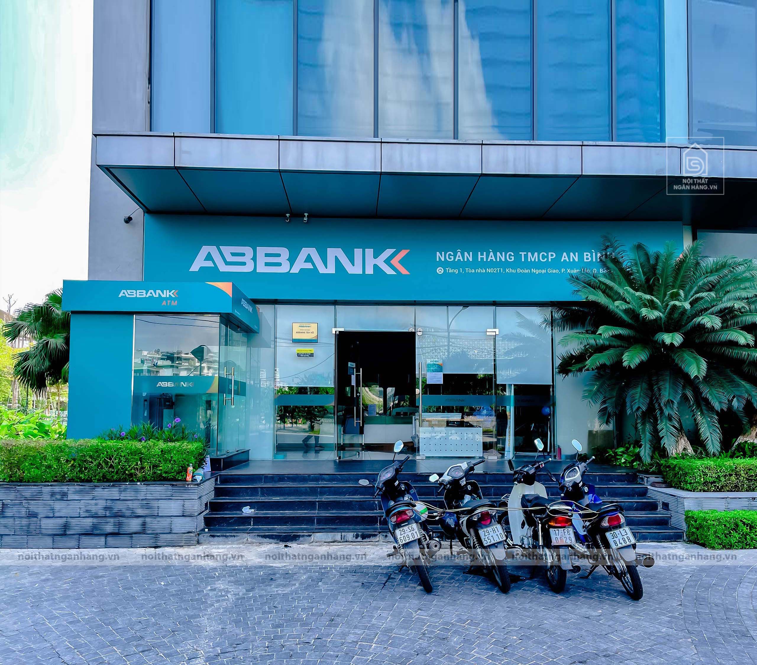 Biển bảng quảng cáo  theo tiêu chuẩn vật liệu 3M phòng giao dịch Abbank Tây Hồ