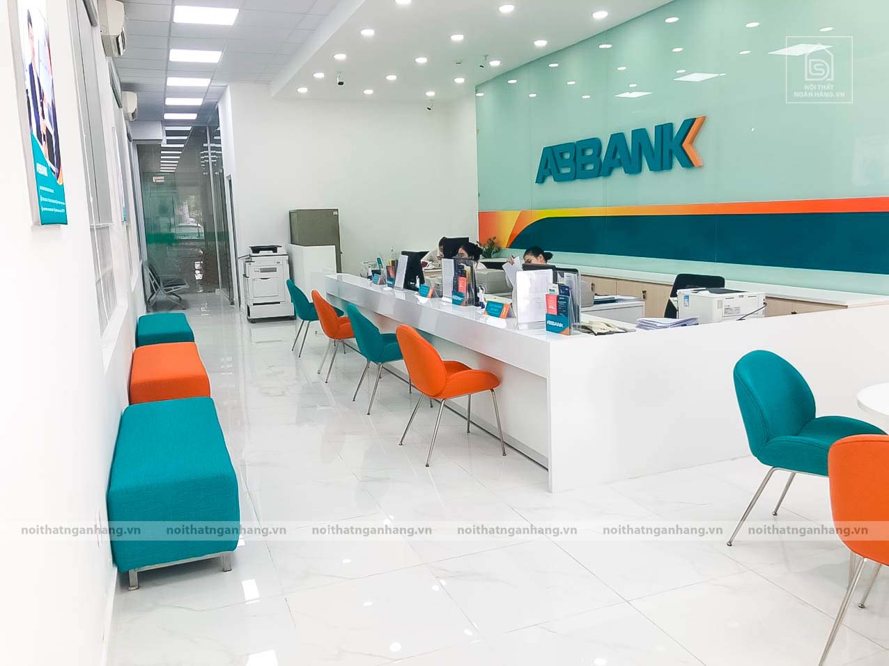Nội thất, cải tạo xây dựng cho phòng giao dịch Abbank Chợ Biên Hòa