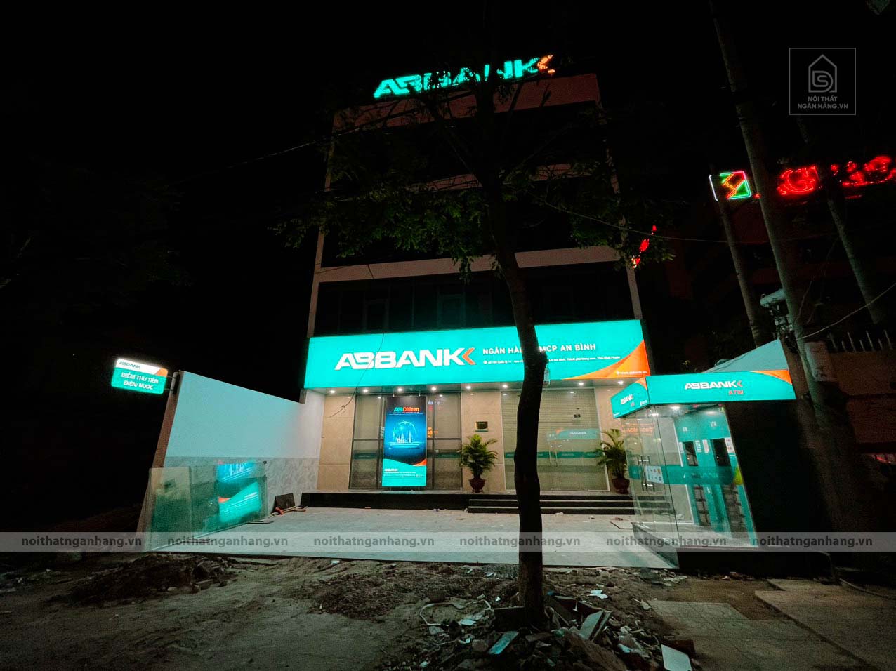 Biển bảng quảng cáo theo tiêu chuẩn vật liệu 3M Chi nhánh Abbank Bình Phước