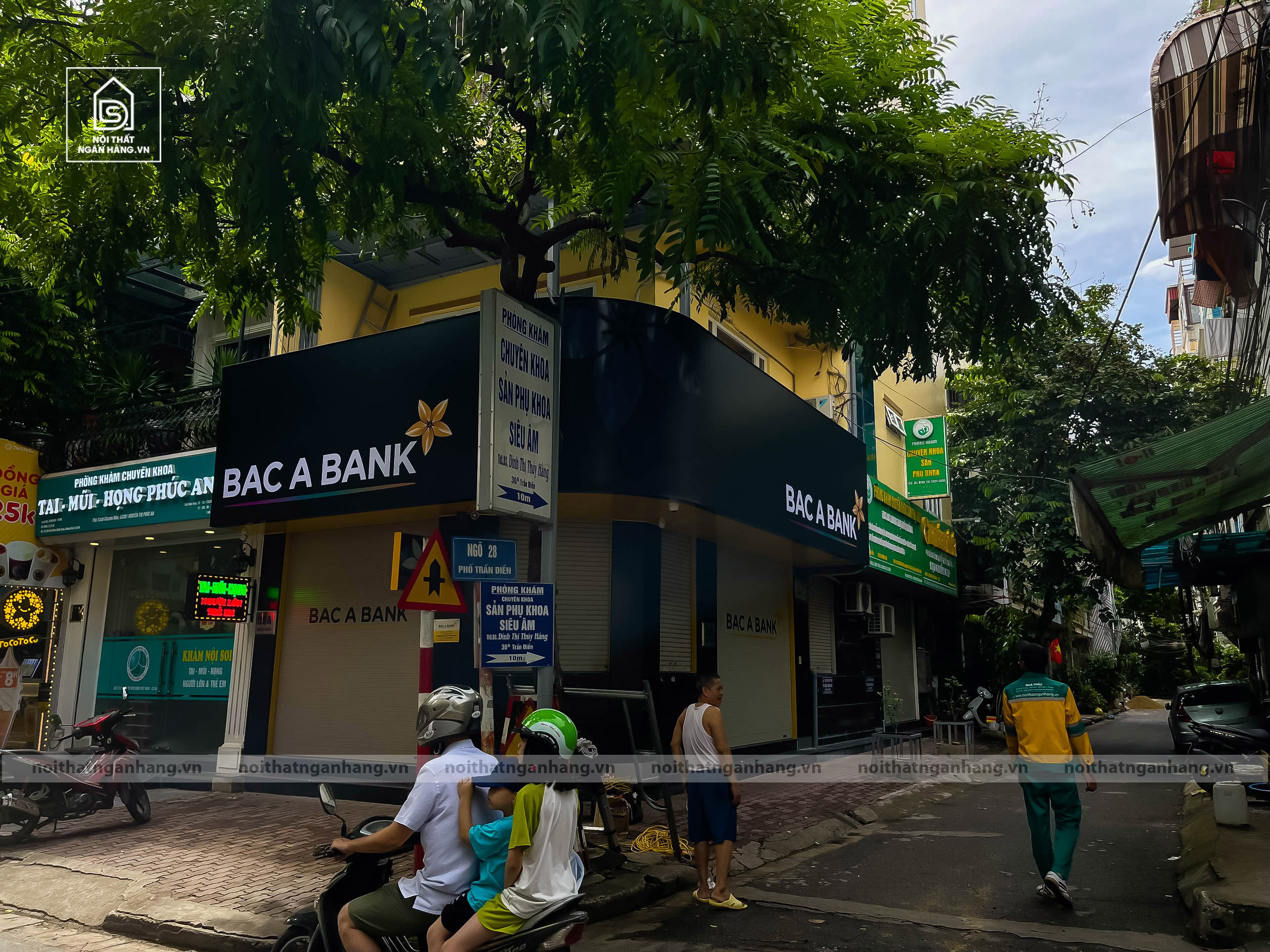 Biển bảng quảng cáo nhận diện thương hiệu theo tiêu chuẩn vật liệu 3M CN Bắc Á Bank Trần Điền