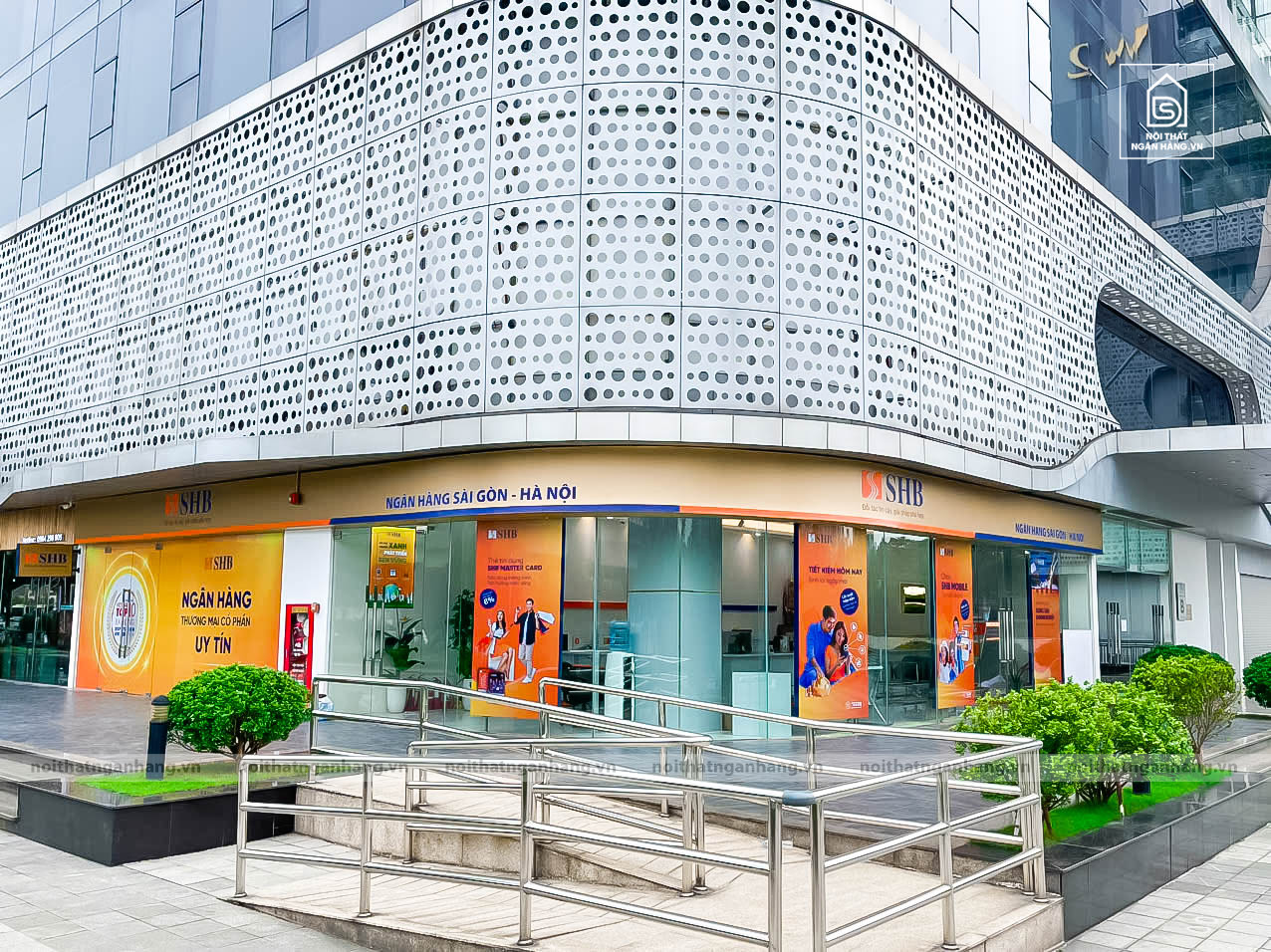 Biển bảng quảng cáo nhận diện thương hiệu theo tiêu chuẩn vật liệu 3M PGD SHB Phạm Hùng