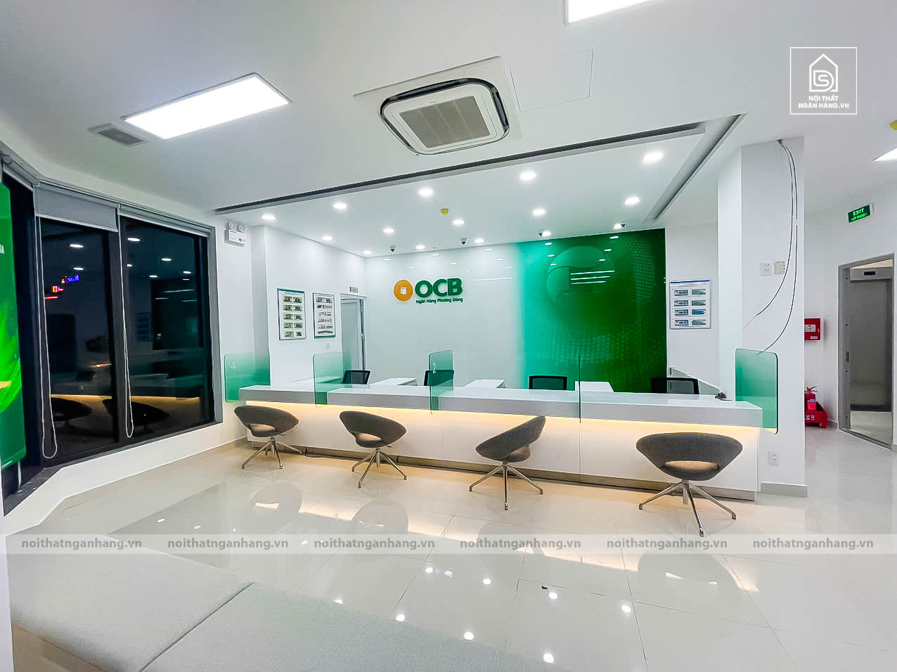 Trang bị nội thất cho PGD OCB Tây Hà Nội