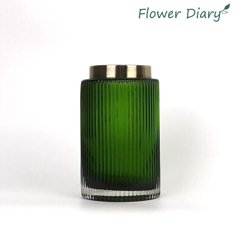 Bình cắm hoa thủy tinh màu M:7cm|10cm H:20cm