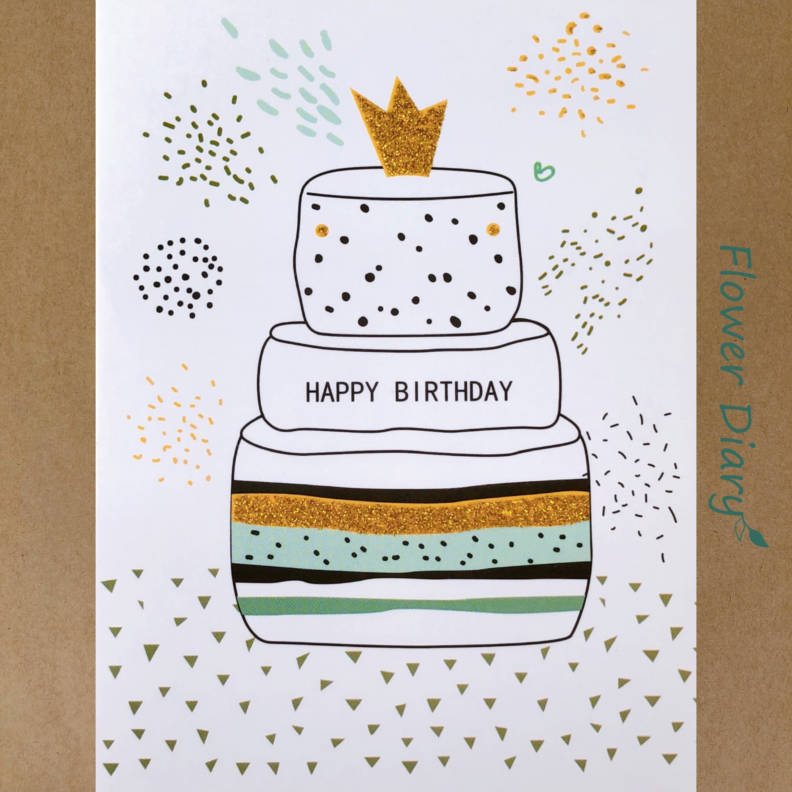 Thiệp chúc mừng sinh nhật 8.7x12.3cm