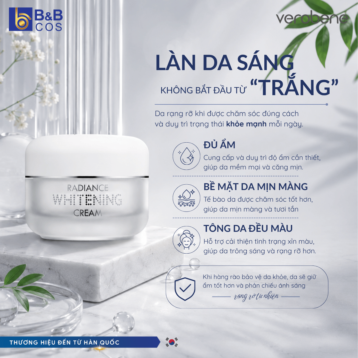 LÀN DA SÁNG KHÔNG BẮT ĐẦU TỪ 
