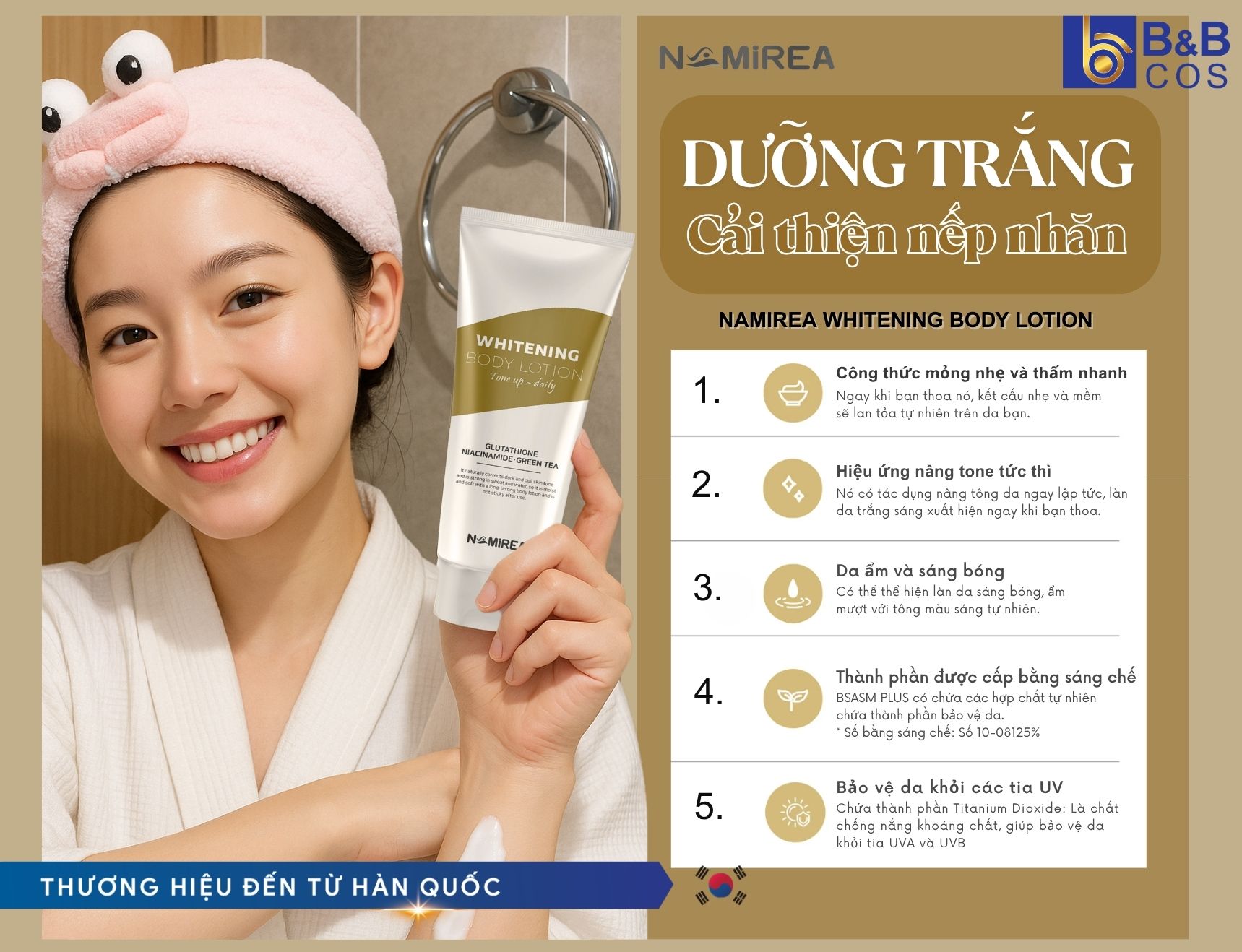 DƯỠNG TRẮNG, CẢI THIỆN NẾP NHĂN: Sức Mạnh