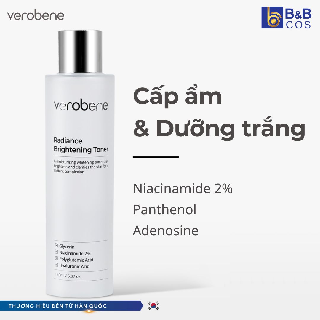 CHẠM LÀ MƯỚT:  THỨC TỈNH LÀN DA RẠNG RỠ CÙNG VEROBENE TONER 🌸✨