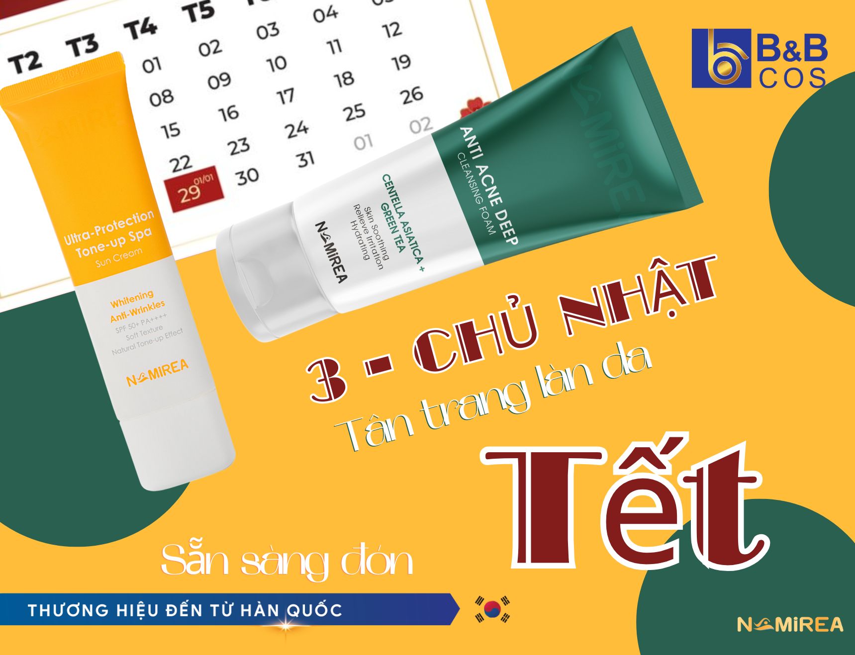 TÂN TRANG LÀN DA, SẴN SÀNG ĐÓN TẾT