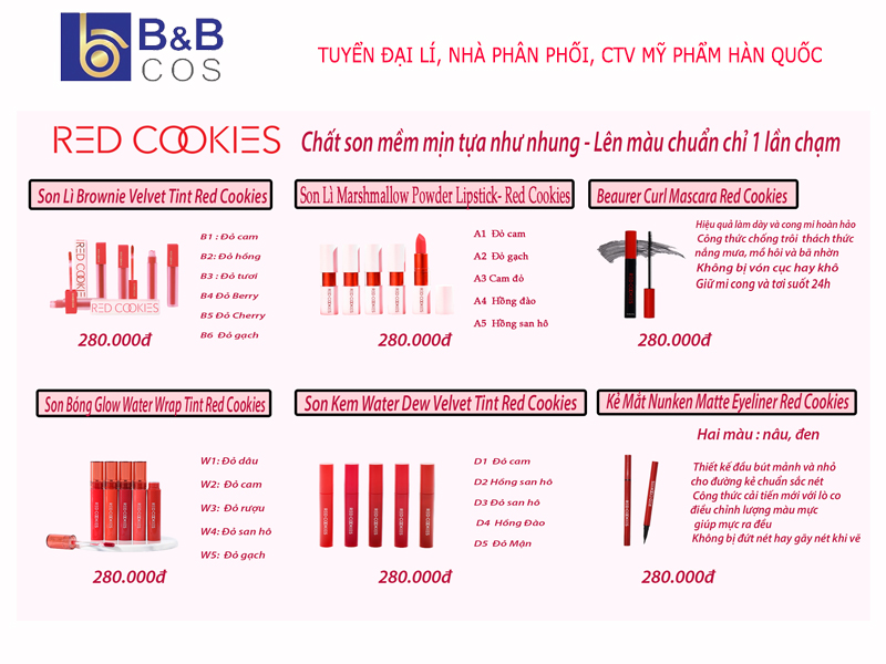 RED COOKIES - TUYỂN SỈ , ĐẠI LÝ , NHÀ PHÂN PHỐI