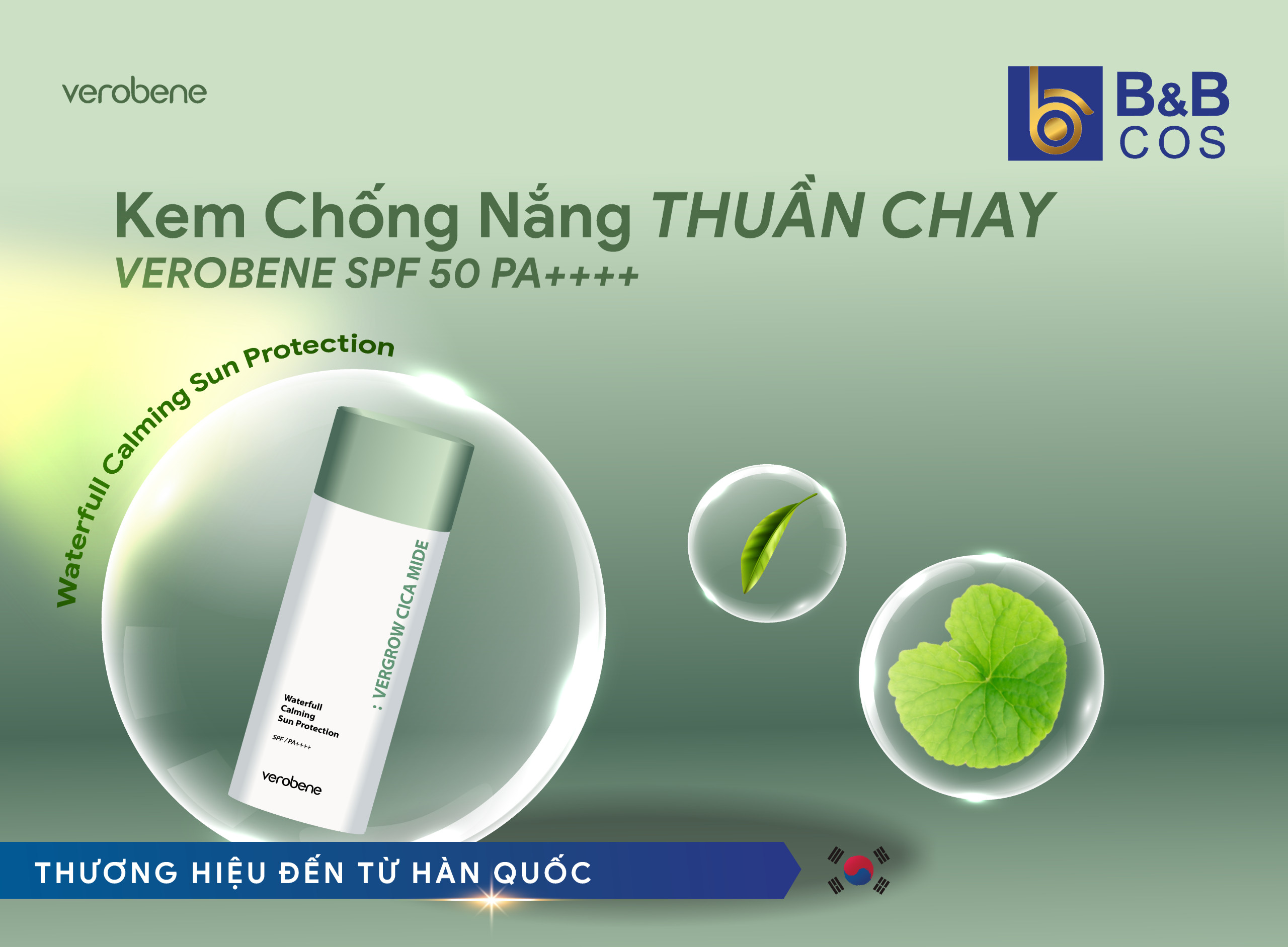 Kem chống nắng thuần chay Verobene SPF 50 PA++++: Bí quyết cho làn da khỏe mạnh, rạng rỡ